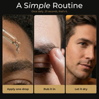 How to apply Origin Eyebrow Growth Serum: apply a drop, rub in, let it dry